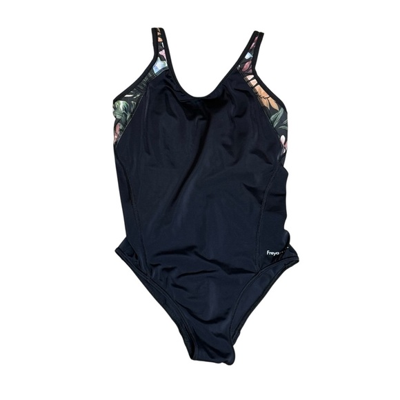Freya Freestyle Underwire One-piece Swimsuit Jungle Black Size  30I Adjustable - Picture 2 of 13